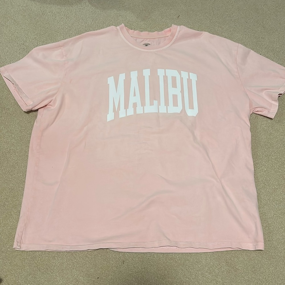 Light pink summer t shirt Sunkissed Coconut Brand. Oversized XXL